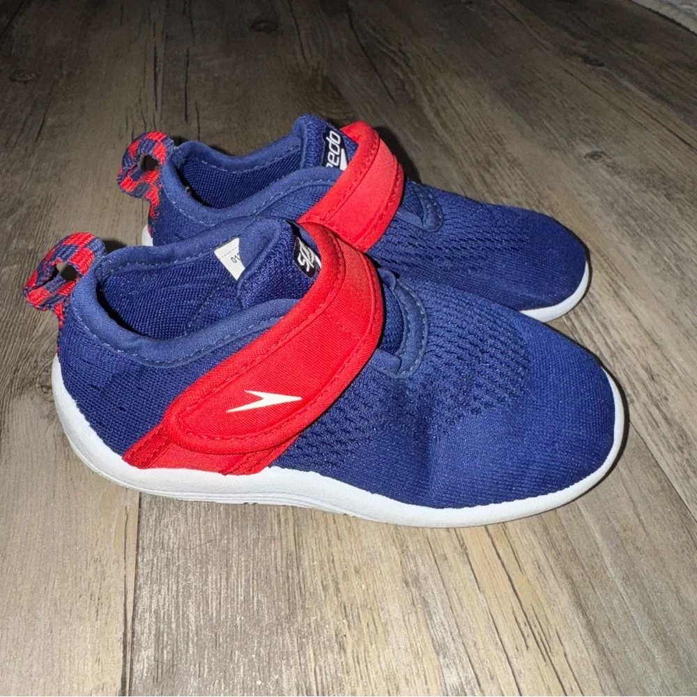 Speedo Kids' Navy and Red Water Shoes